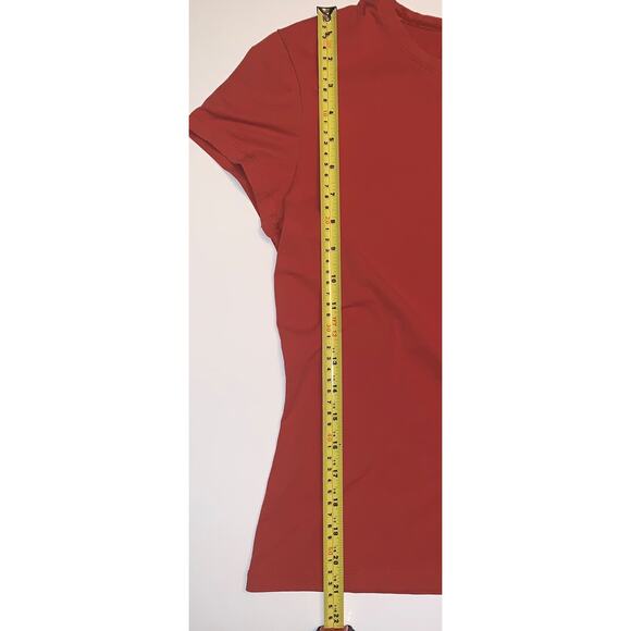 Woman’s Orange Shirt Top - Picture 8 of 9